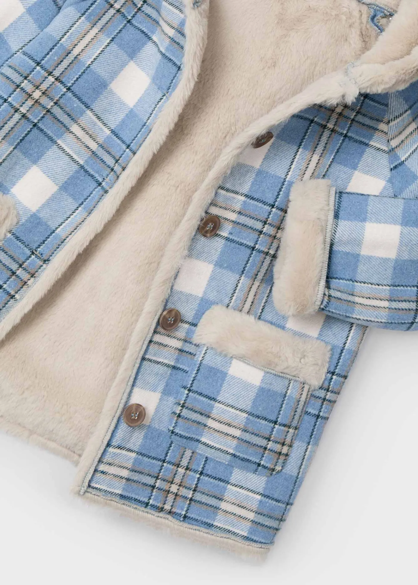 Cheap Abrigo cuadros doble faz niña Abrigos Y Chaquetas