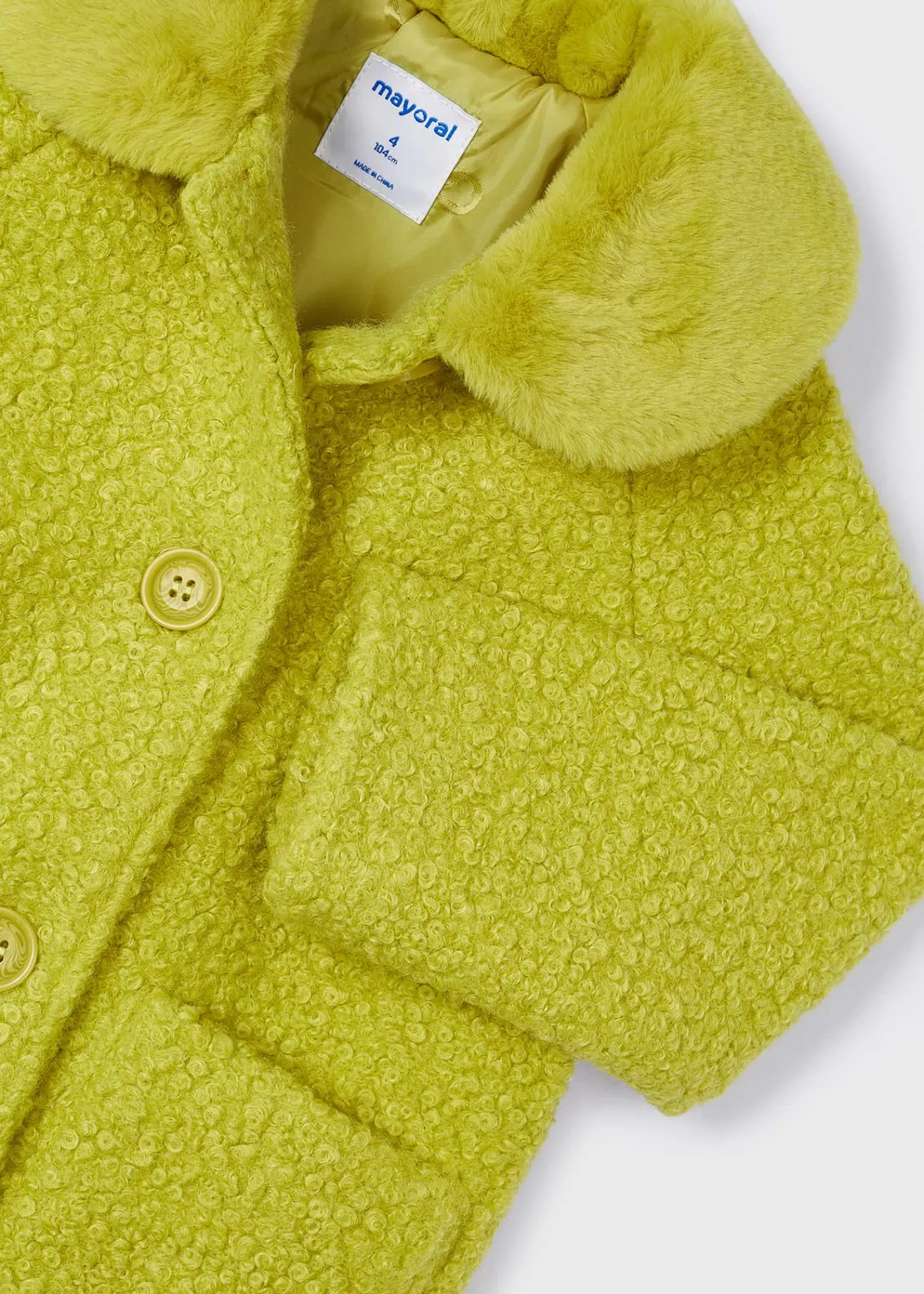 Flash Sale Abrigo rizo cuello pelo niña Abrigos Y Chaquetas