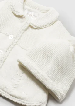Clearance Abrigo tricot con gorro recién nacida Abrigos Y Chaquetas