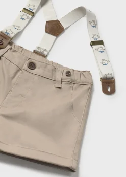 Cheap Bermuda piqué tirantes bebé Pantalones Y Petos