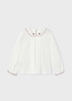 Hot Blusa cuello bordado niña Blusas Y Tops