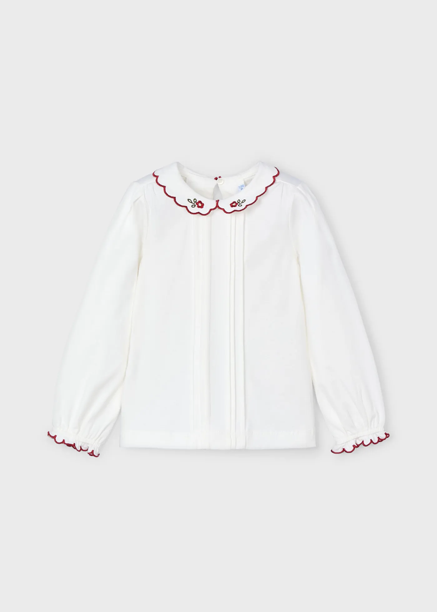 Best Blusa cuello bordado niña Blusas Y Tops