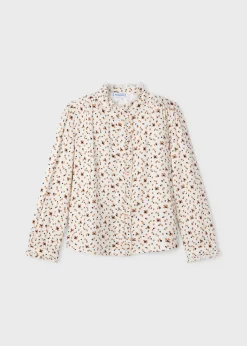Clearance Blusa estampada volantes niña Blusas Y Tops