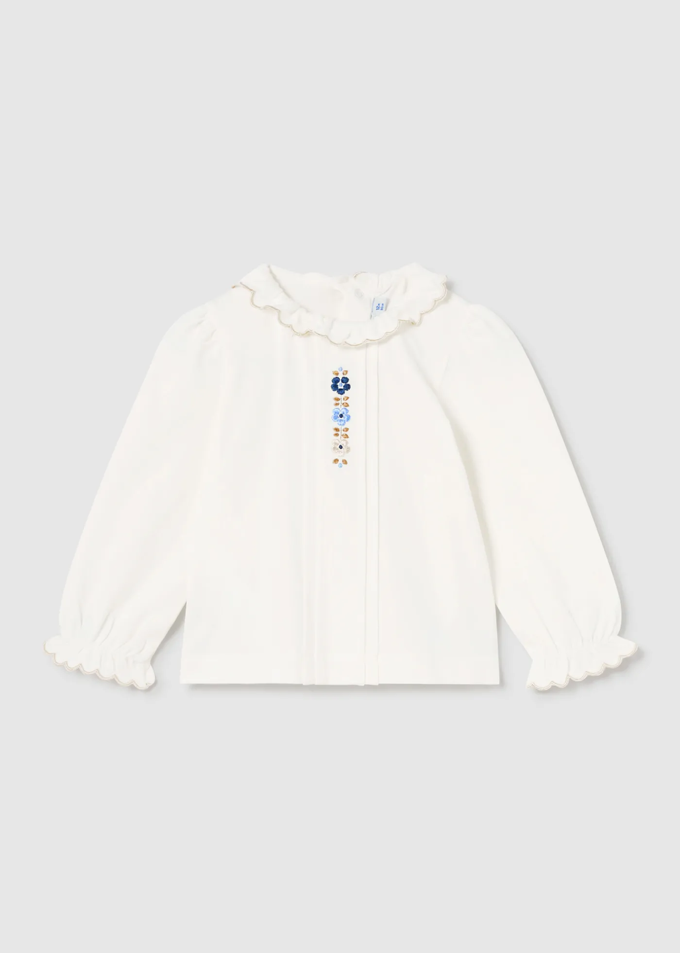 Outlet Blusa flores bordadas bebé Camisas Y Blusas