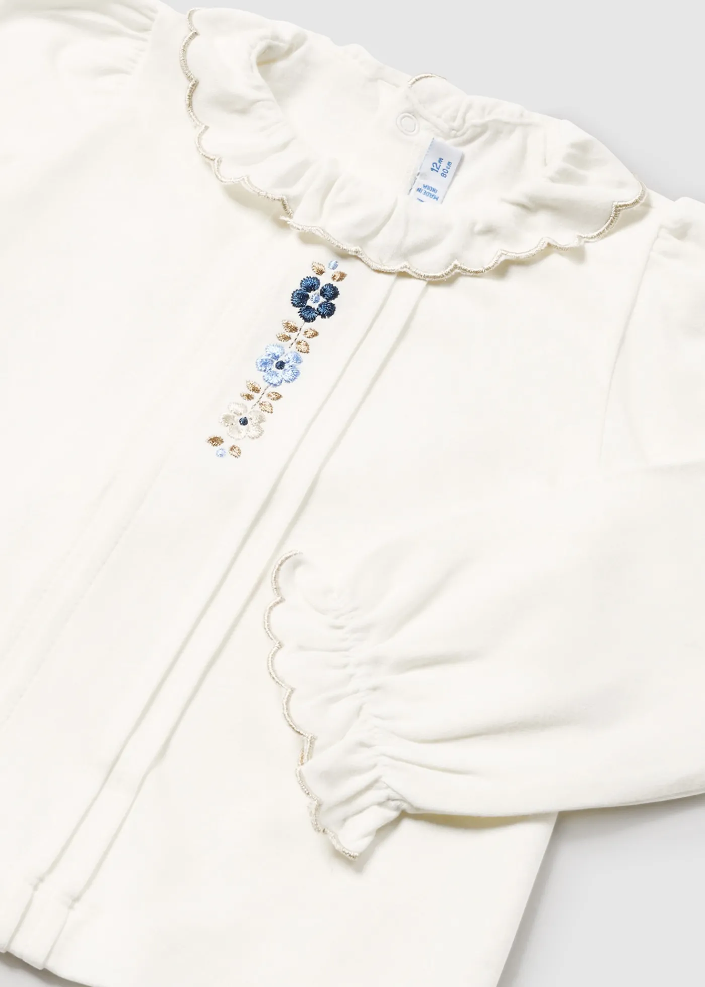 Outlet Blusa flores bordadas bebé Camisas Y Blusas