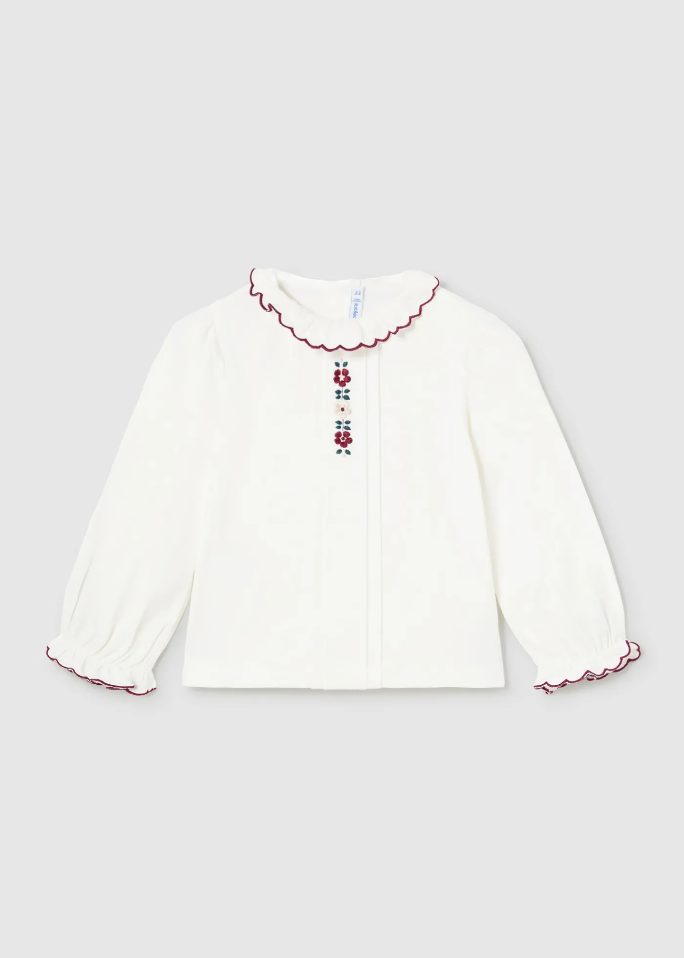 Shop Blusa flores bordadas bebé Camisas Y Blusas