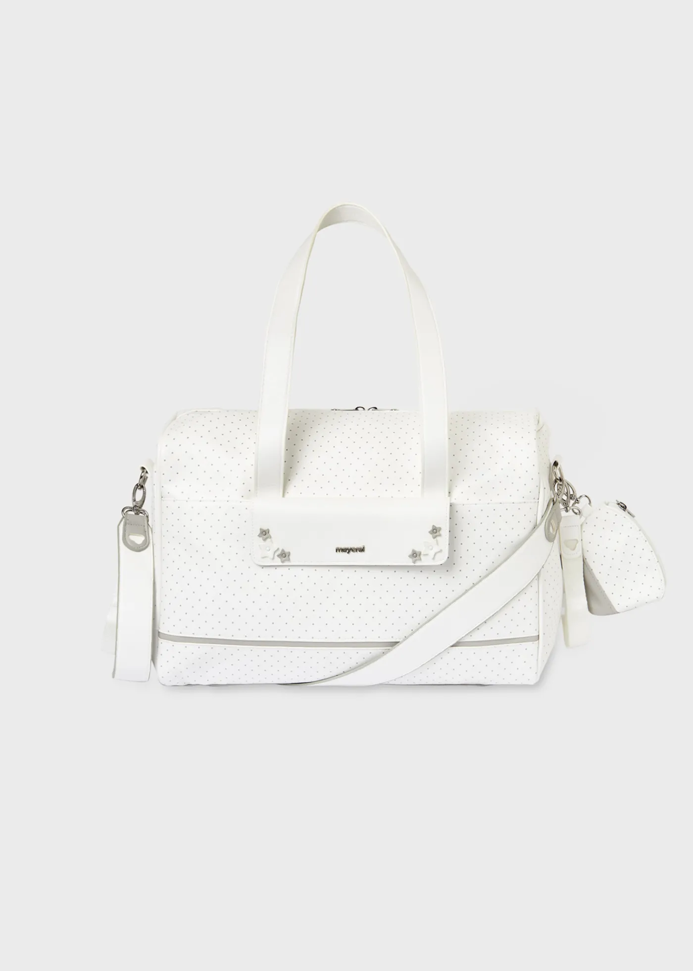 Discount Bolso maternidad lunares con portachupete bebé Bolsos De Maternidad