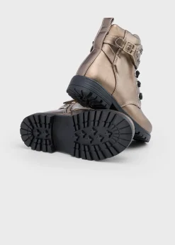 Best Botín biker brillos niña Botas Y Botines|Botas Y Botines