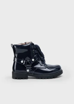 Flash Sale Botín biker charol niña Botas Y Botines|Botas Y Botines
