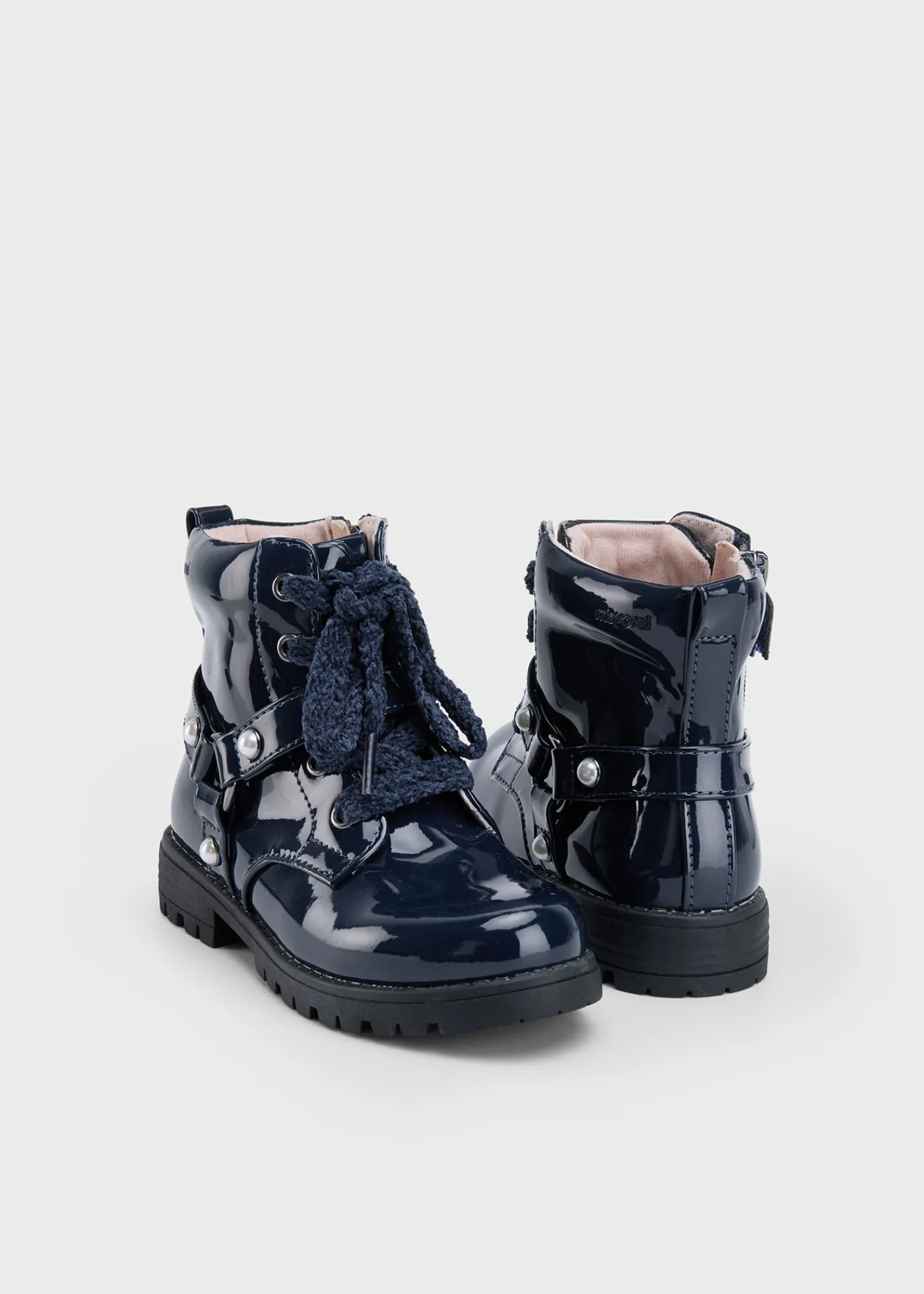 Shop Botín biker charol niña Botas Y Botines|Botas Y Botines