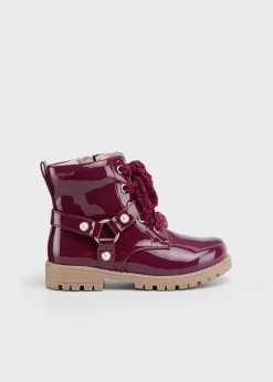 Clearance Botín biker charol niña Botas Y Botines|Botas Y Botines