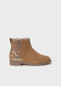 Online Botín flores serraje chica Botas Y Botines|Botas Y Botines