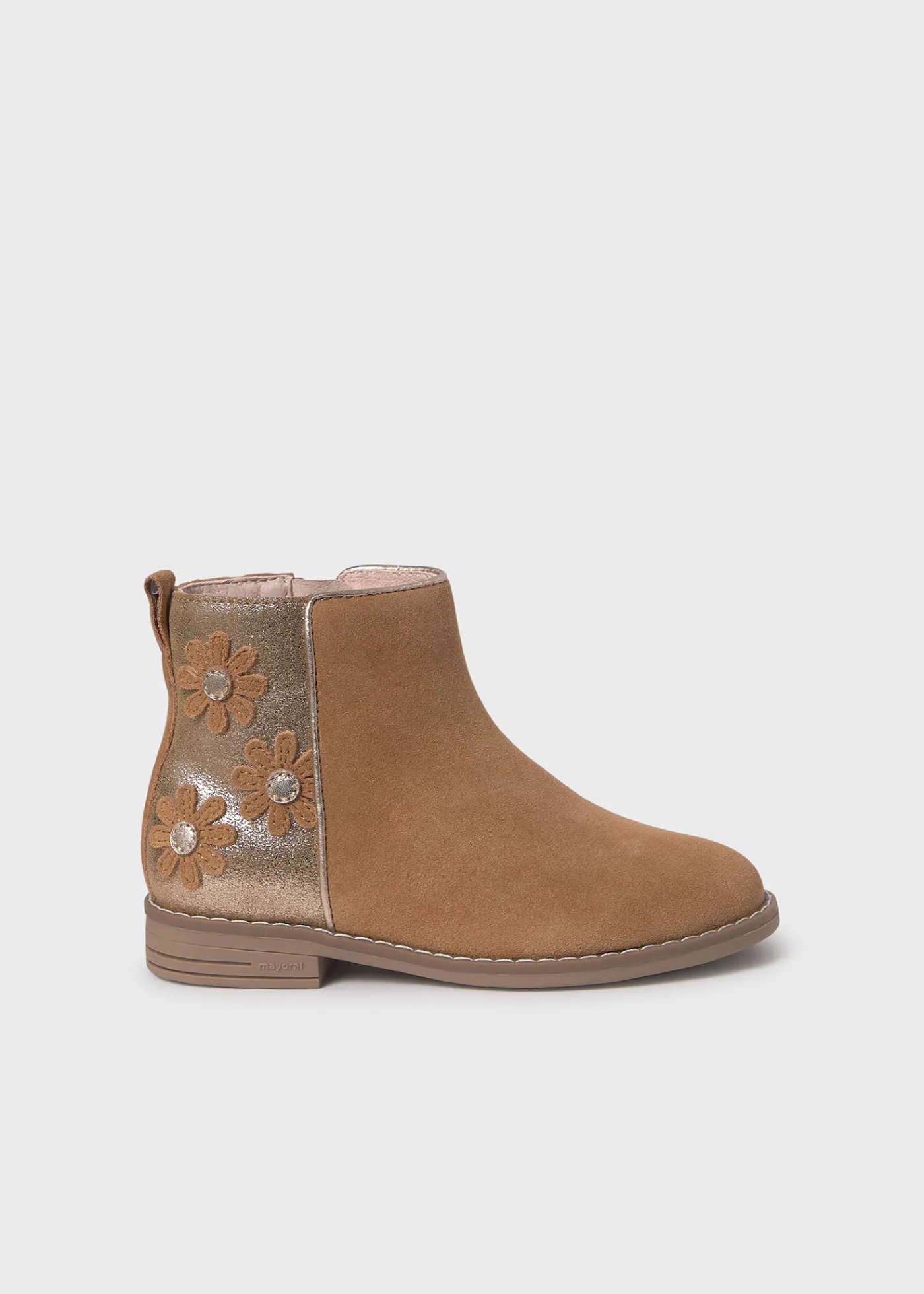 Store Botín flores serraje niña Botas Y Botines|Botas Y Botines