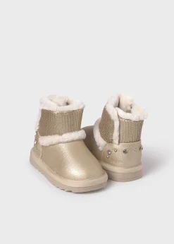 Cheap Botín metalizado lentejuelas bebé Botas Y Botines|Botas Y Botines