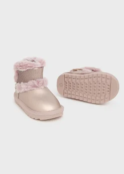 Hot Botín metalizado lentejuelas bebé Botas Y Botines|Botas Y Botines