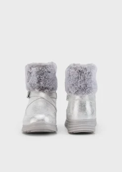 Outlet Botín metalizado pelo niña Botas Y Botines|Botas Y Botines
