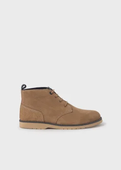 New Botín serraje cordones niño Botas Y Botines|Botas Y Botines