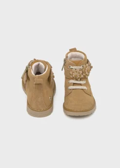 Best Sale Botín serraje flores bebé Botas Y Botines|Botas Y Botines