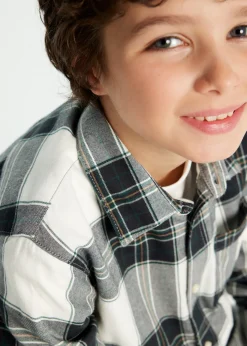 New Camisa cuadros franela chico Camisas