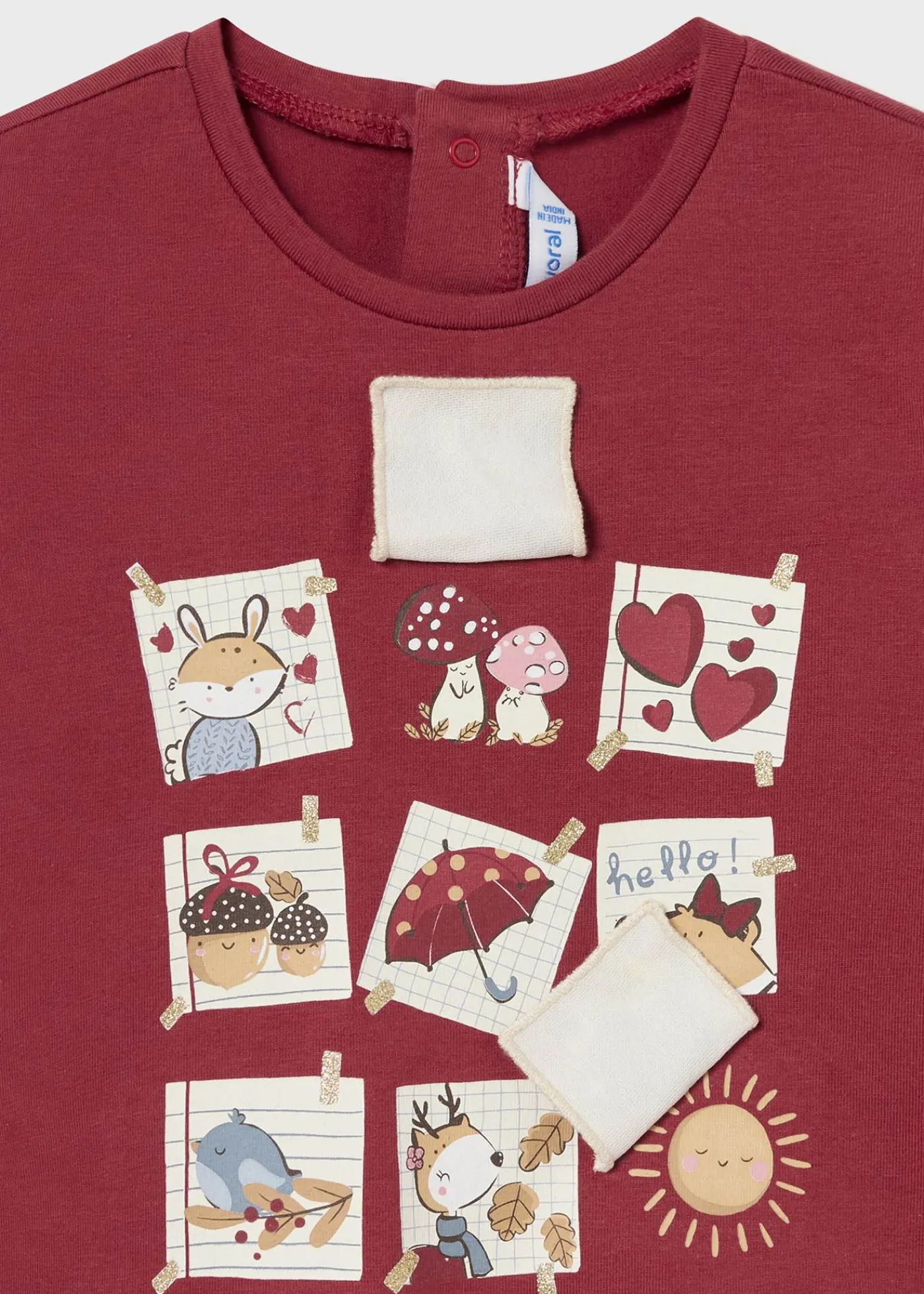 Hot Camiseta aplique bebé Bodies Y Camisetas