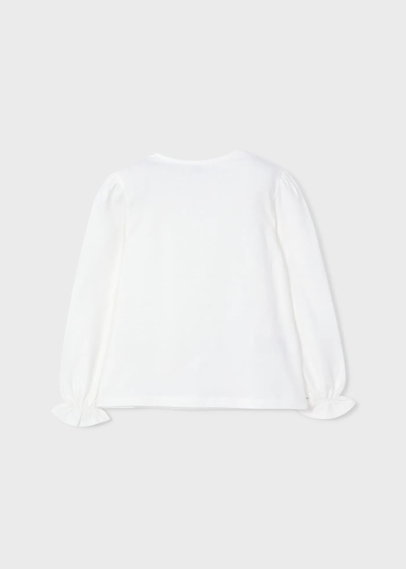 Online Camiseta aplique flores niña Camisetas Y Polos