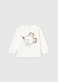 New Camiseta aplique ratoncito bebé Bodies Y Camisetas