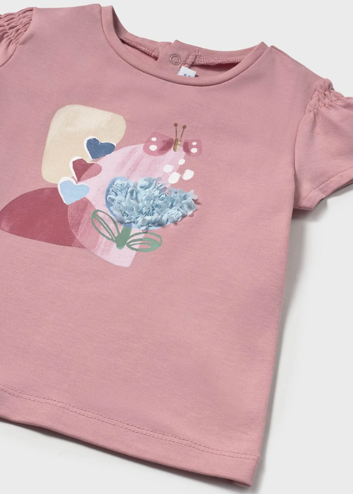 Shop Camiseta aplique relieve bebé Bodies Y Camisetas