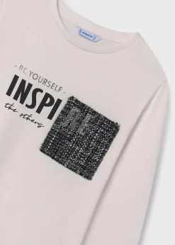 Shop Camiseta bolsillo contraste chica Camisetas Y Polos