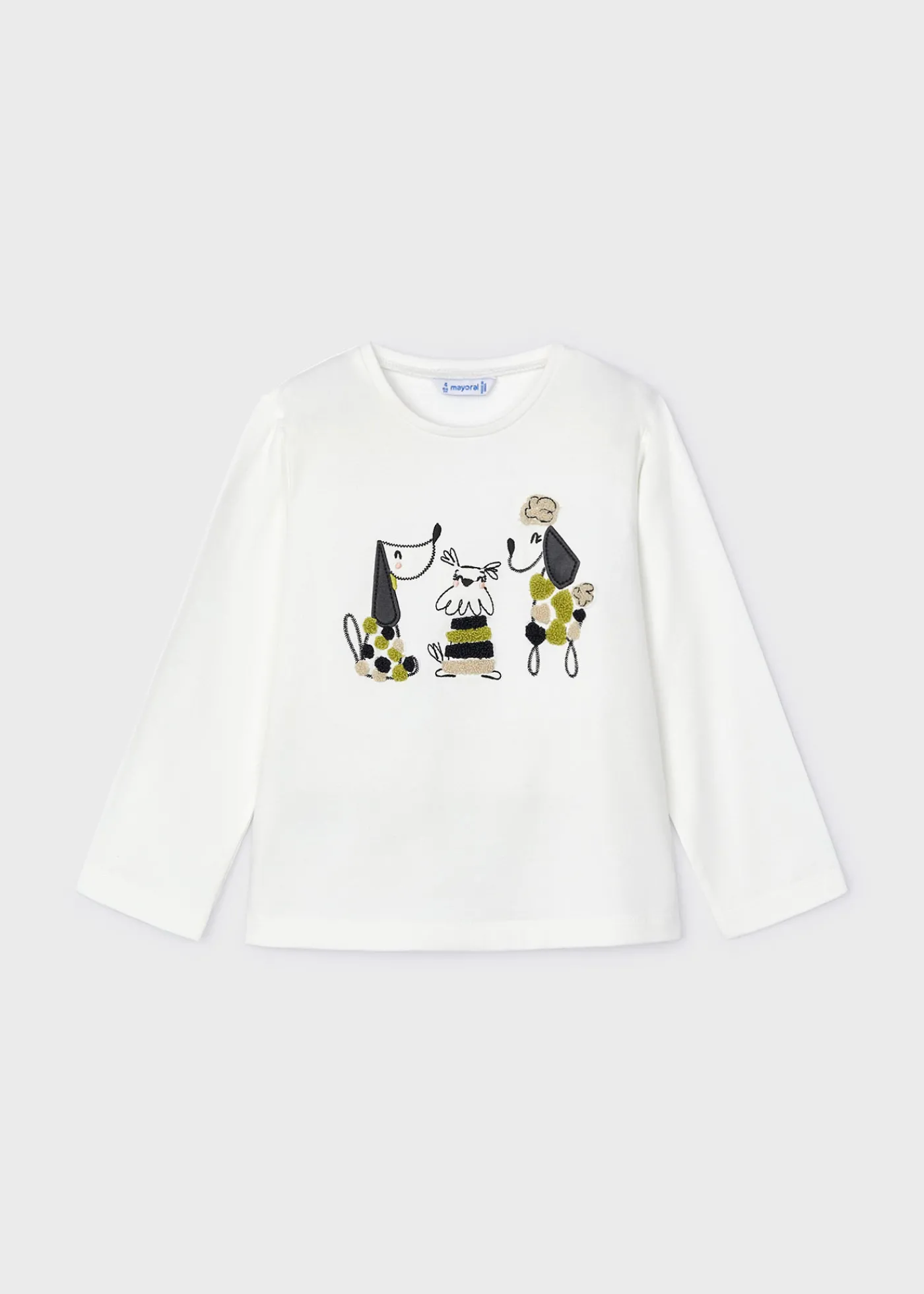 Online Camiseta bordados perros niña Camisetas Y Polos