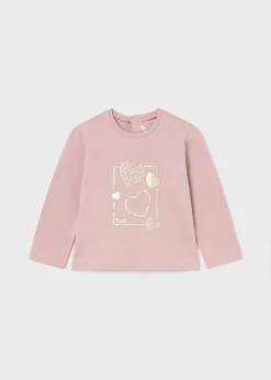 Sale Camiseta básica corazones bebé Bodies Y Camisetas