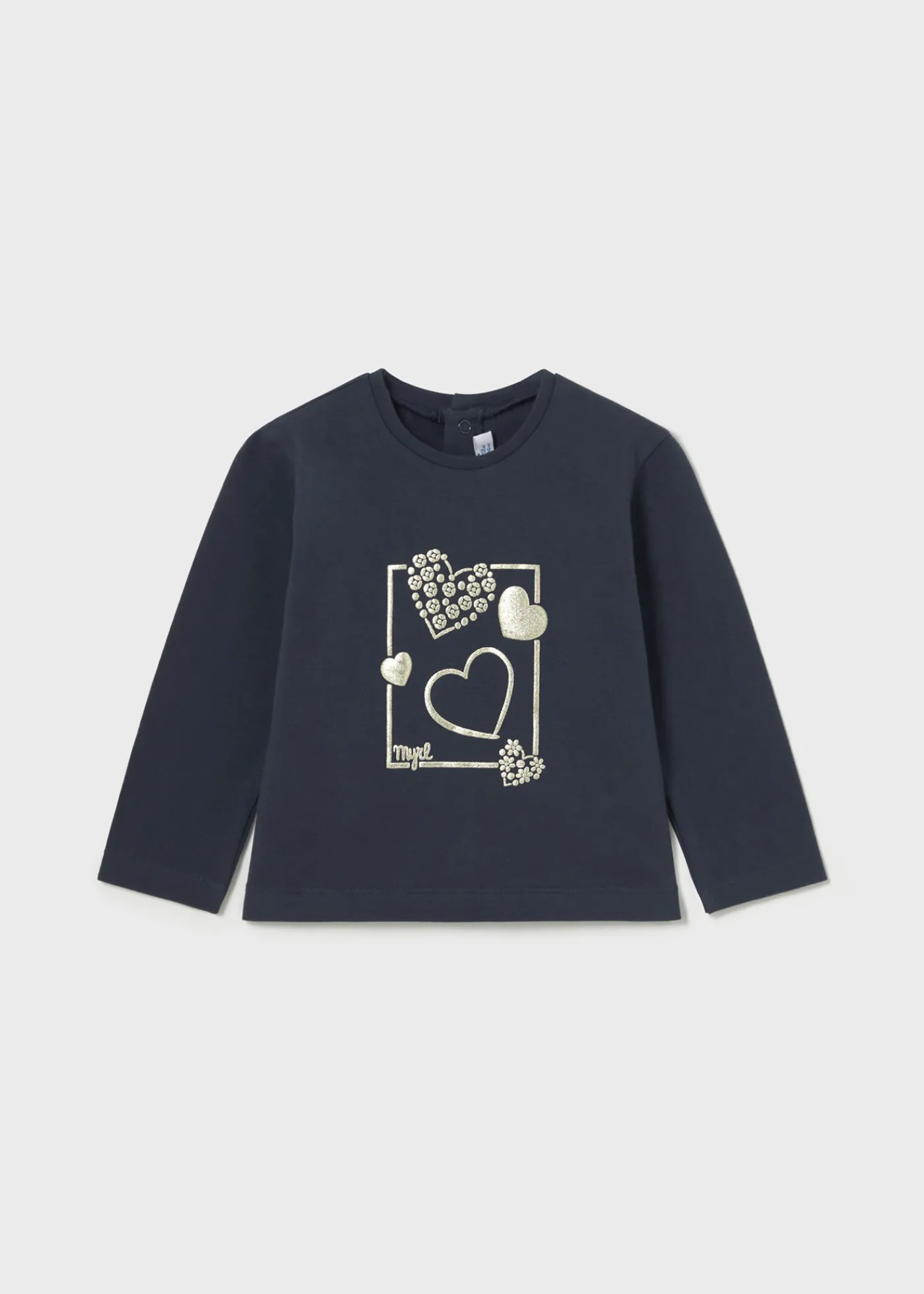 Online Camiseta básica corazones bebé Bodies Y Camisetas
