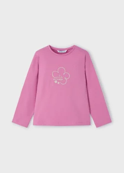 Store Camiseta básica flor niña Camisetas Y Polos