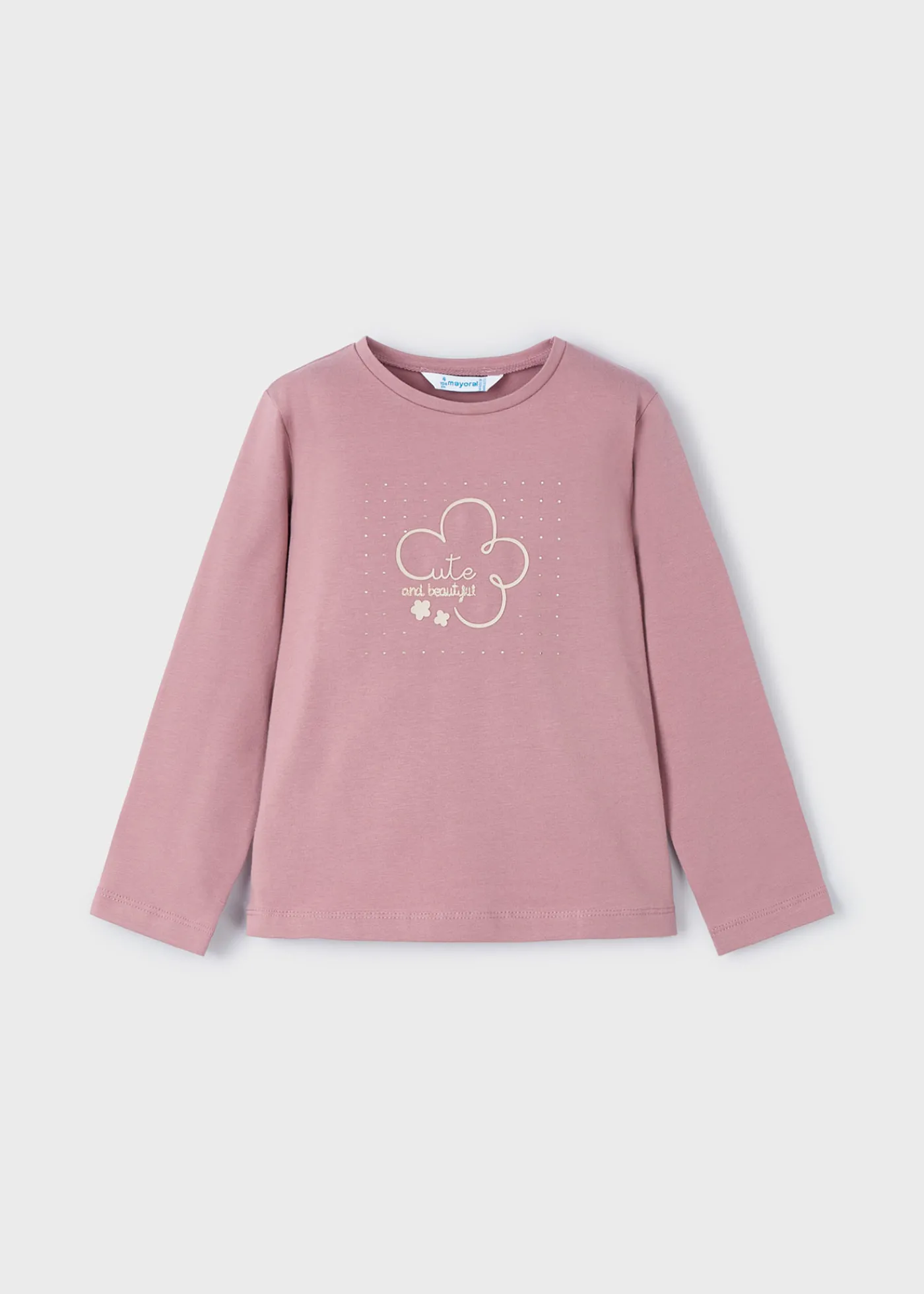 Sale Camiseta básica flor niña Camisetas Y Polos