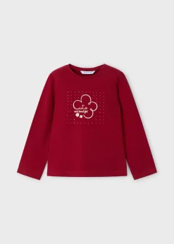 Online Camiseta básica flor niña Camisetas Y Polos