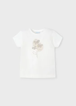 New Camiseta básica flores niña Camisetas Y Polos