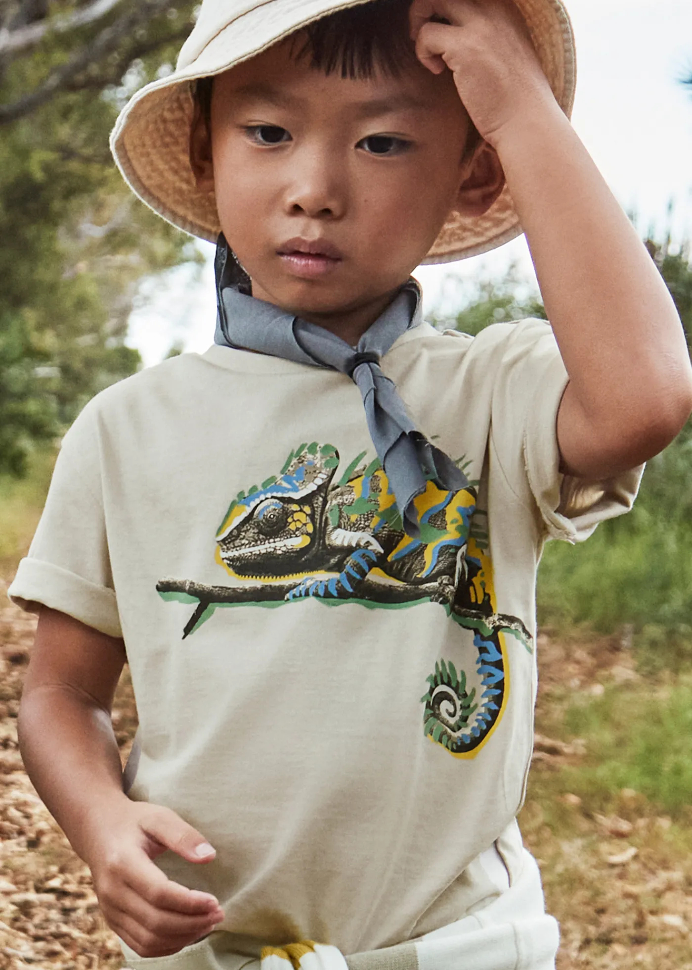 New Camiseta camaleón niño Camisetas