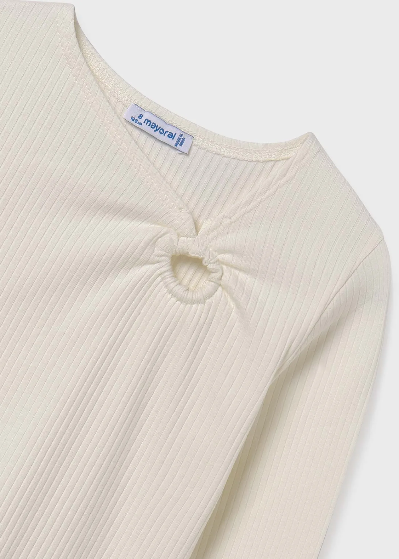 Online Camiseta canalé fruncida chica Camisetas Y Polos