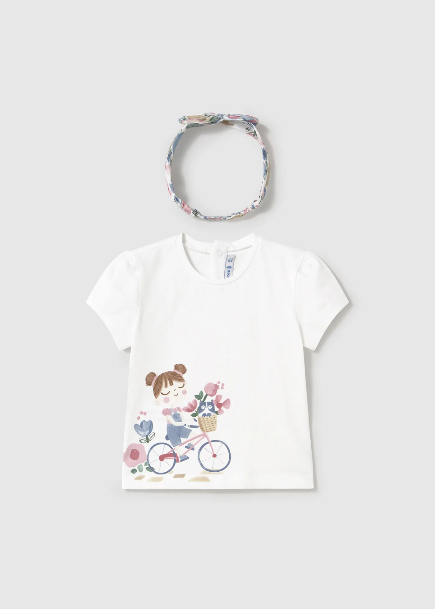 Flash Sale Camiseta con diadema estampada bebé Bodies Y Camisetas