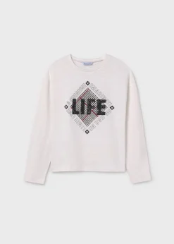 Cheap Camiseta detalle strass chica Camisetas Y Polos