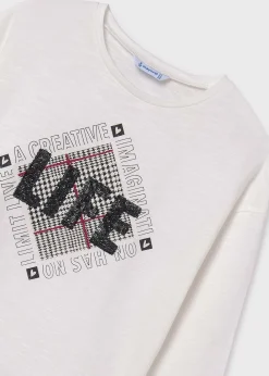 Cheap Camiseta detalle strass chica Camisetas Y Polos