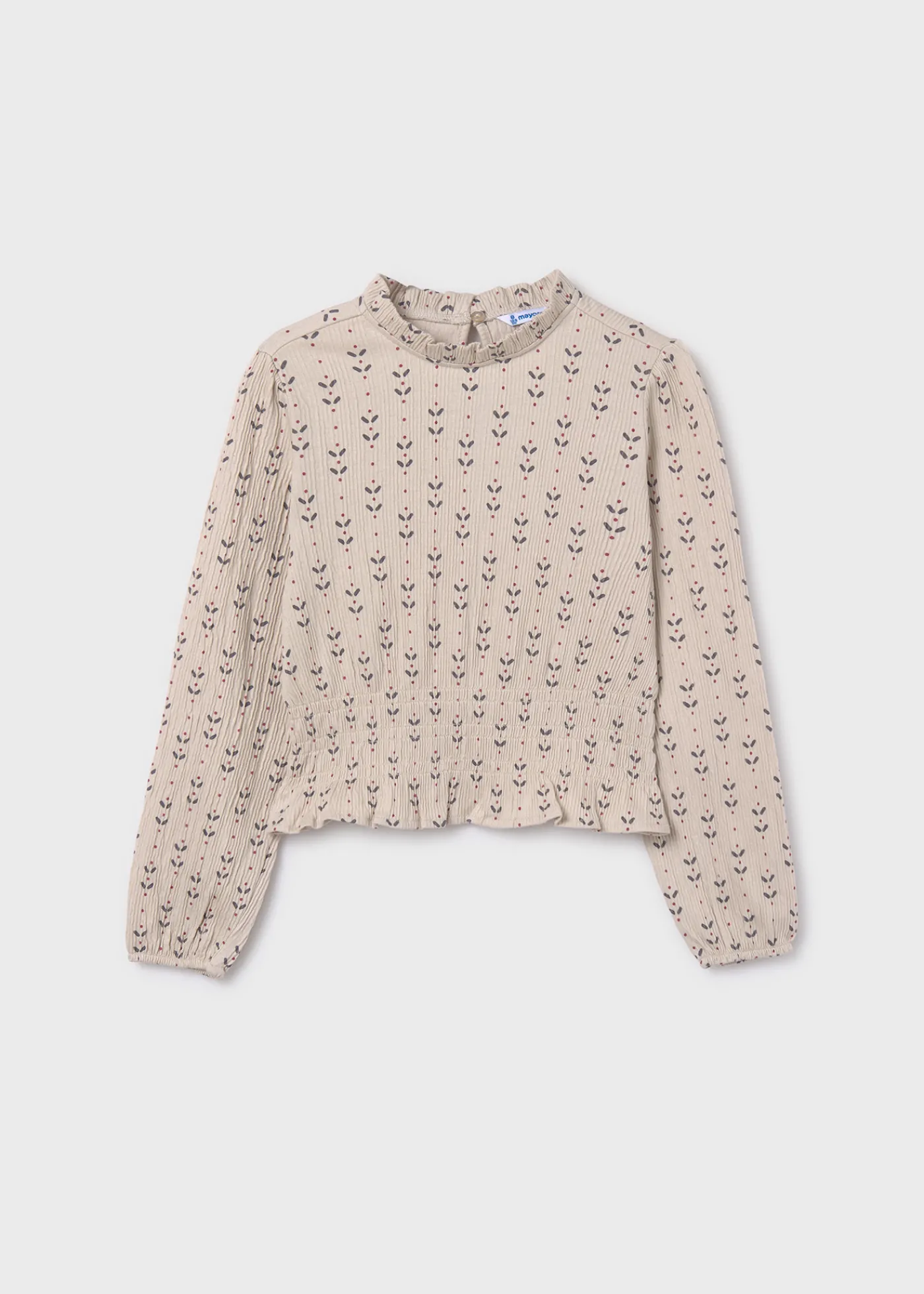 Flash Sale Camiseta estampada fruncida chica Camisetas Y Polos