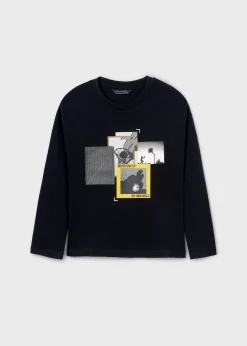 Shop Camiseta estampado lenticular chico Camisetas