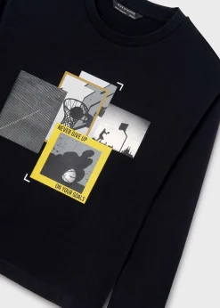 Shop Camiseta estampado lenticular chico Camisetas