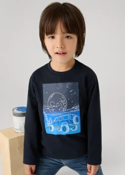 Outlet Camiseta gráfica fosforecente niño Camisetas