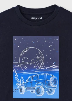Outlet Camiseta gráfica fosforecente niño Camisetas