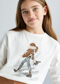 Flash Sale Camiseta hombro caído chica Camisetas Y Polos