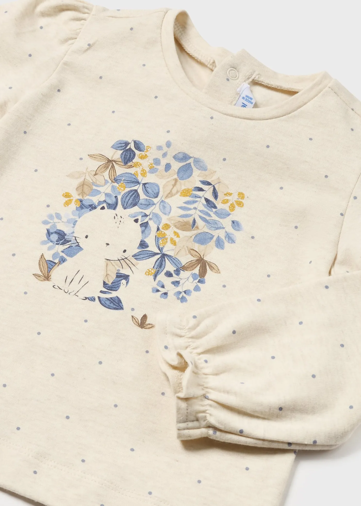 Discount Camiseta lunares estampada bebé Bodies Y Camisetas