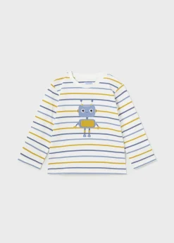 Flash Sale Camiseta rayas aplique bebé Bodies Y Camisetas