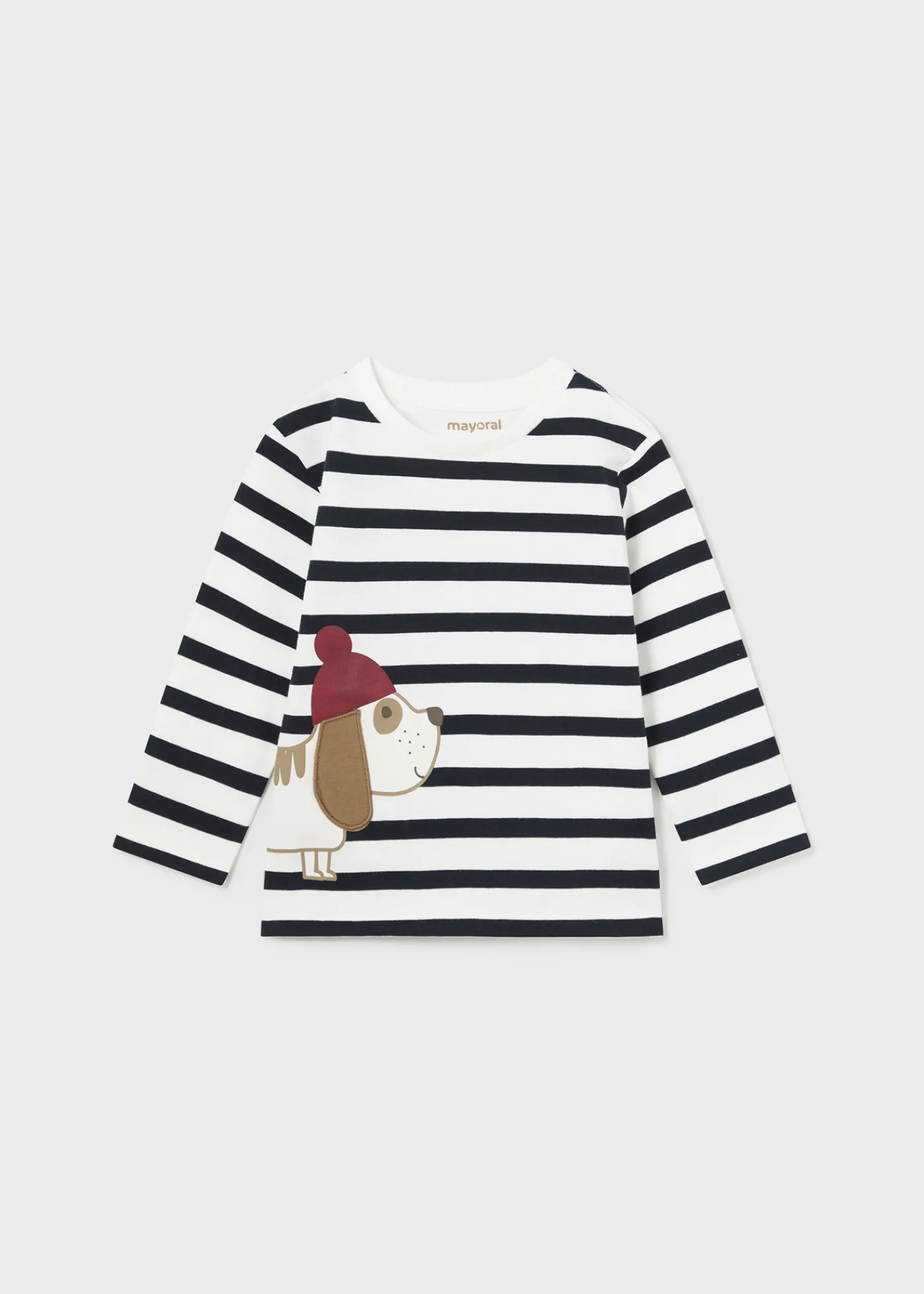 Fashion Camiseta rayas perrito bebé Bodies Y Camisetas