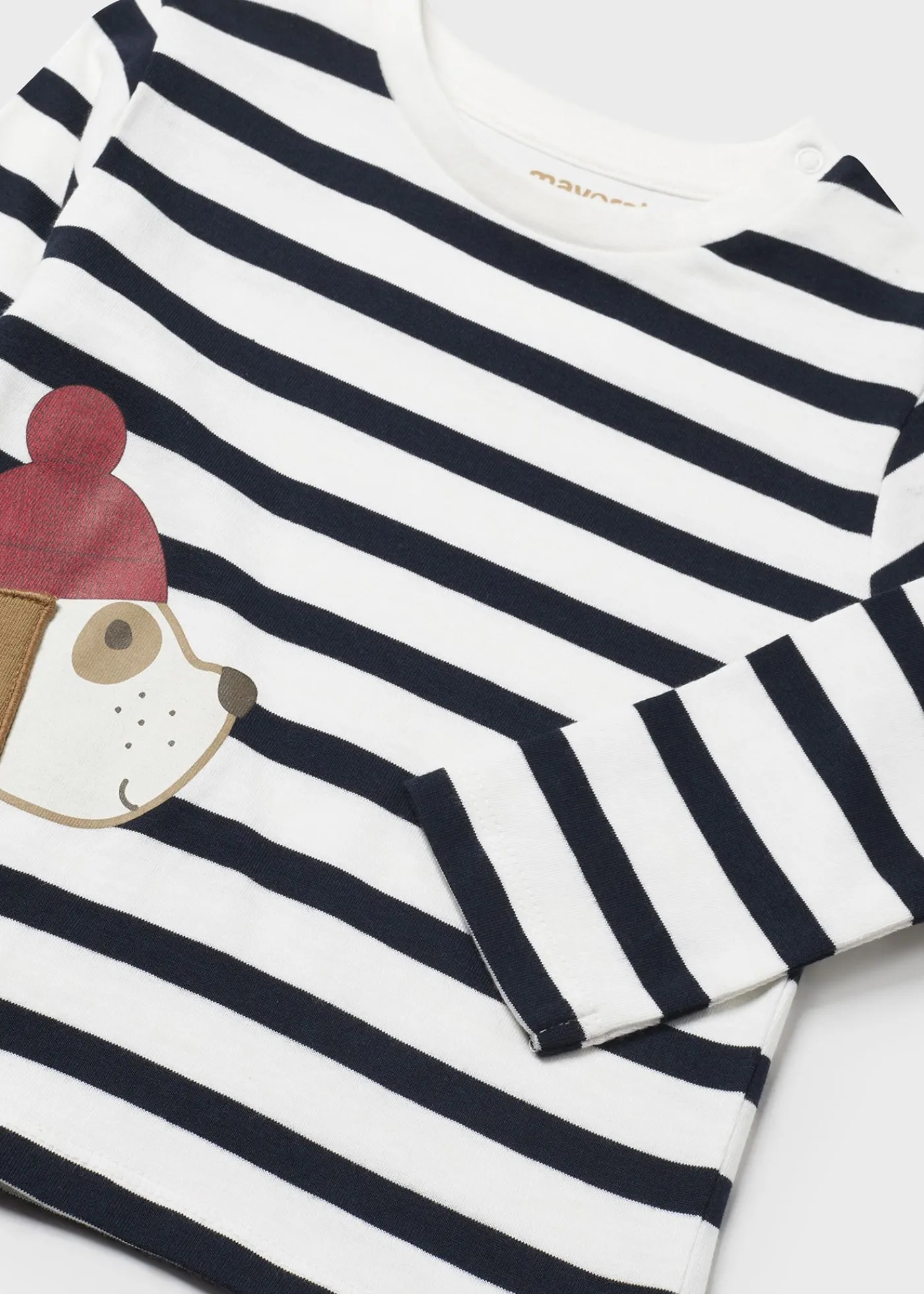 Fashion Camiseta rayas perrito bebé Bodies Y Camisetas